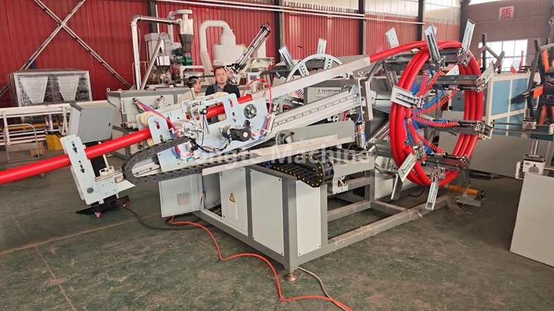 Автоматическая намоточная машина для труб из HDPE с двойной станцией Yongte 63 мм прошла все эксплуатационные испытания.