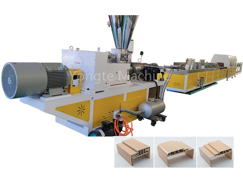 wpc door profile extrusion line
